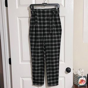 hollister ultra high rise plaid pants